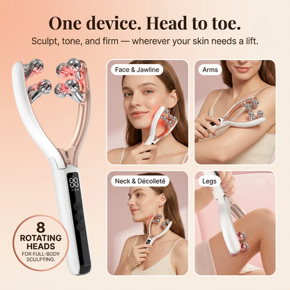 Halo Sculpt Pro™ — 8-Head EMS + RF Sculpting Device for Lift, Contour & Tone